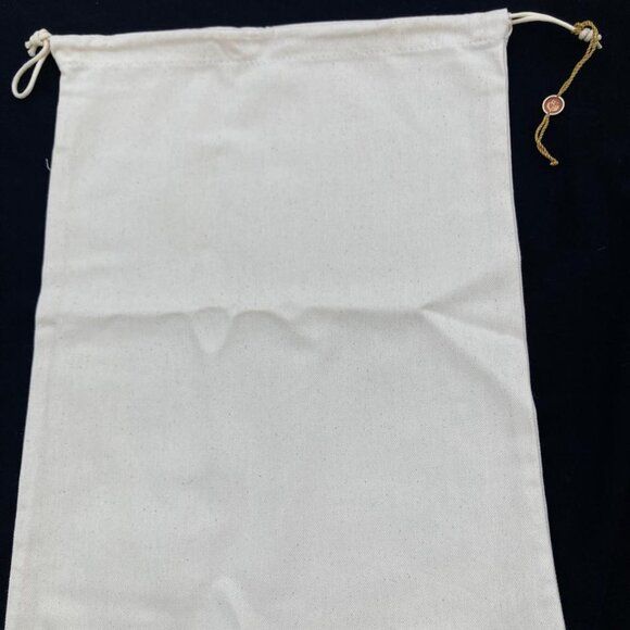 Loro Piana Dust Bag Cream Drawstring Wallet Shoe Storage Cover 16x12 - Picture 5 of 13